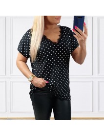 LILALU - ELASTICKÁ OVERSIZE TUNIKA  PRE MOLETKY /BODKOVANÁ